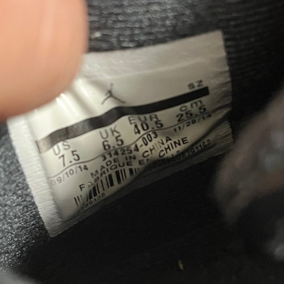 Nike Air Jordan 4 Oreo 2015 Size 9 Womens 314254-003 OG IV Sneakers‎ Black - Picture 8 of 8